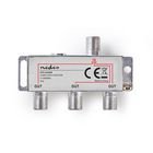 CATV Splitter | 5 - 1000 MHz | Tab af inds�ttelse: 6.8 dB | Antal output: 3 | 75 Ohm | Zinc Alloy #1