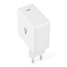 V�goplader | 100 W | GaN | PD3.0 100W / PD3.0 30W / PD3.0 45W / PD3.0 60W / PD3.0 65W | Hurtigopladningsfunktion | 3.0 / 5.0 A | Antal output: 1 | USB-C | Automatisk Valgt Sp�nding | Hvid #1