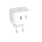 V�goplader | 45 W | GaN | PD3.0 45W | Hurtigopladningsfunktion | 2.25 A / 3.0 A | Antal output: 2 | 2x USB-C | Automatisk Valgt Sp�nding | Hvid #1