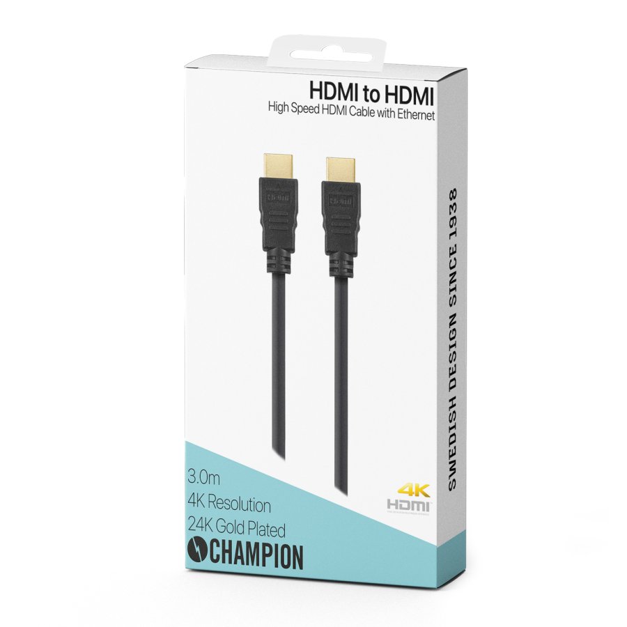 HDMI-kabel Ha-Ha Svart 3.0m #2