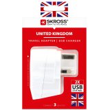 Reseadapter Europa till UK m.fl. 2xUSB-A 12W Jordad #6