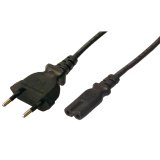 Apparatkabel Euro - C7 Svart 1,8m #1