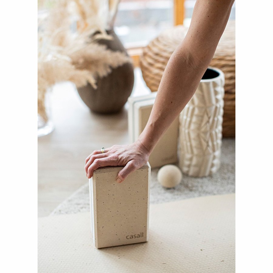 Yoga block Bamboo Natural #2