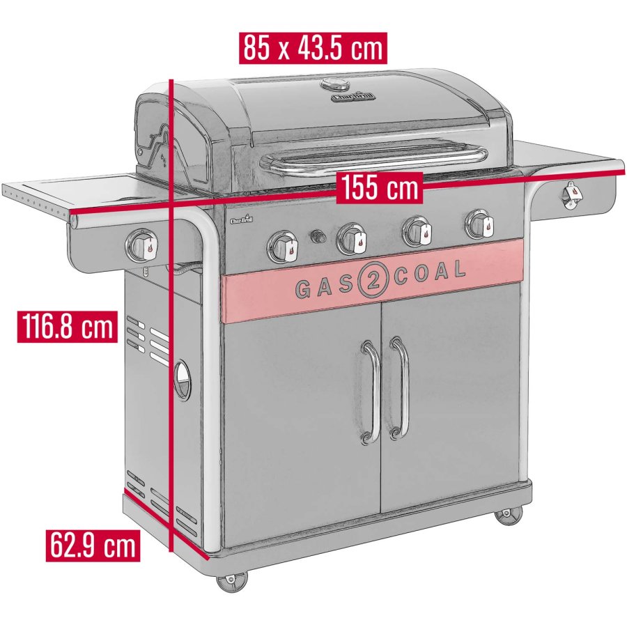 Hybridgrill Gas2Coal 2.0 4+1 Brnnare #3