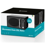 Mikrovgsugn Retro 20L 700W MW025 Svart  #2