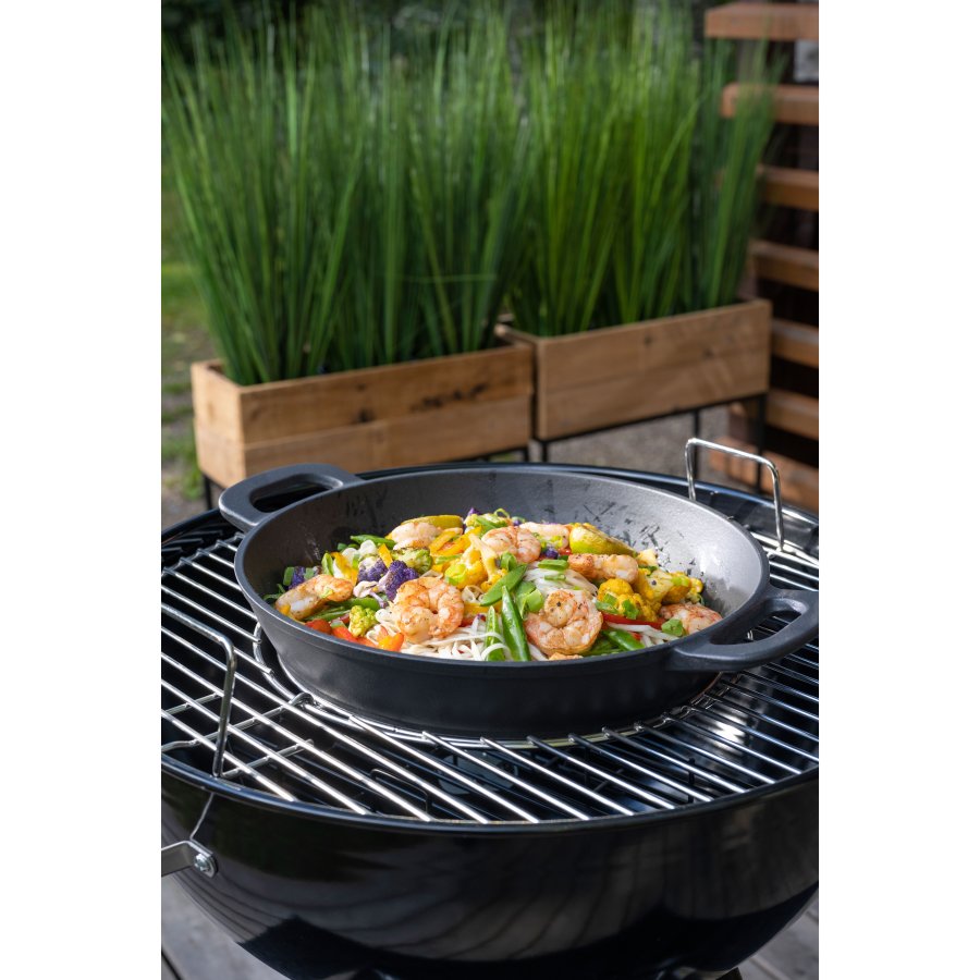 Wokpanna i gjutjrn Multigrill 30 cm #4