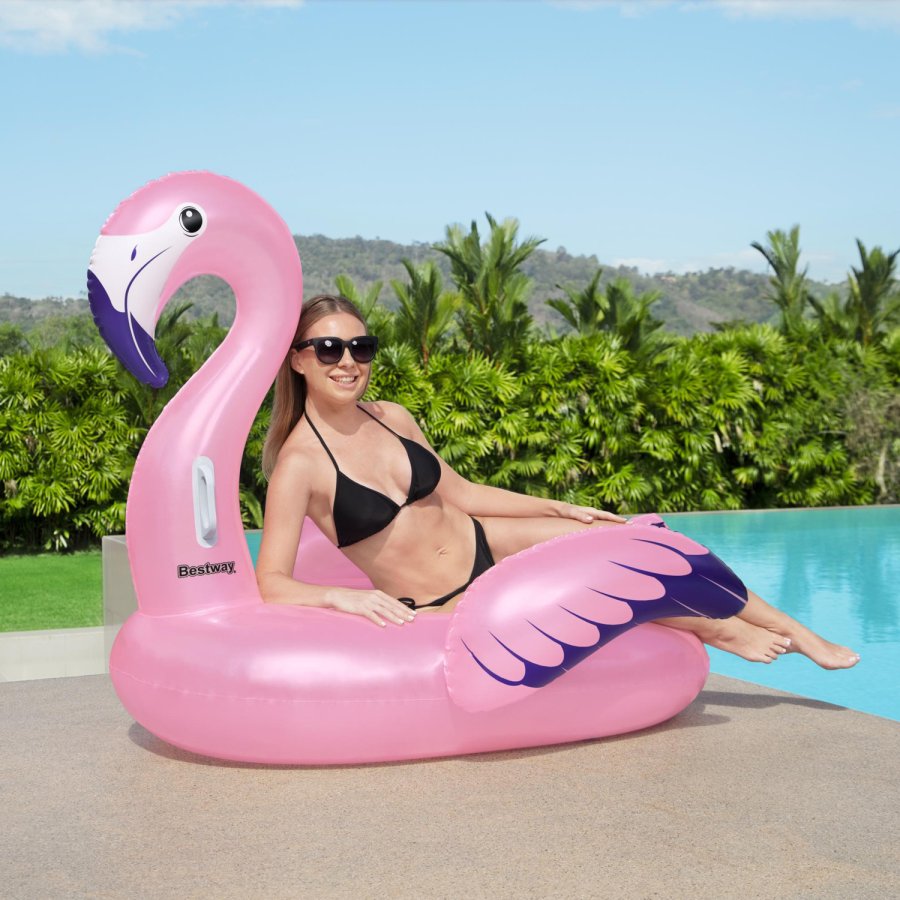 Badmadrass 1.53m x 1.43m Luxury Flamingo #11