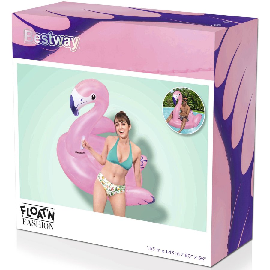 Badmadrass 1.53m x 1.43m Luxury Flamingo #7