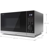 Mikrovgsugn 25l Digital panel 1050W Grill #17