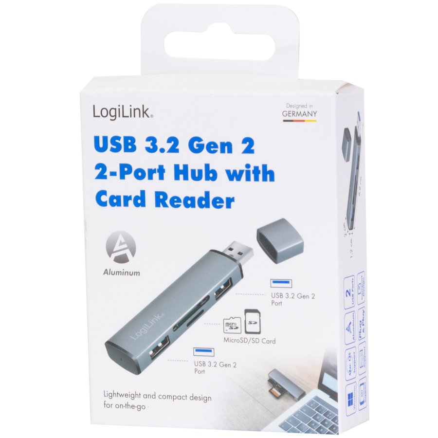 USB-hub (USB 3.2 Gen2) Minneskortslsare/USB-A #8