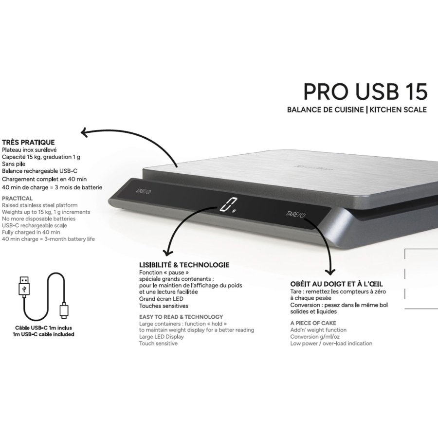 Kksvg PRO USB-C 15kg Rostfritt IP67 #5