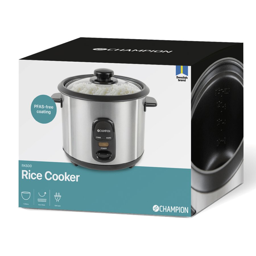 Riskokare Ceramic 1,5L 500W RK500 Rostfri #9