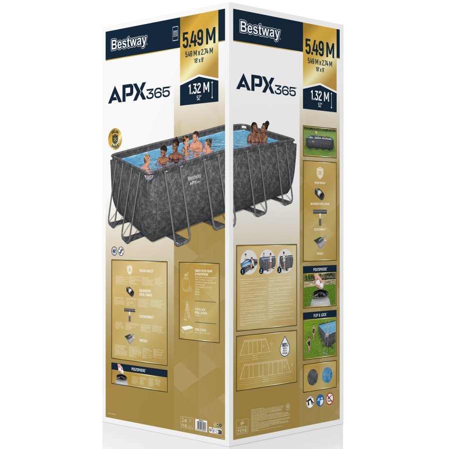 APX 365 Rectangular Pool Set 5,49m x 2,74m x 1,32m #7