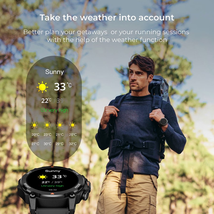 Smartklocka Explorer GPS - Svart #7