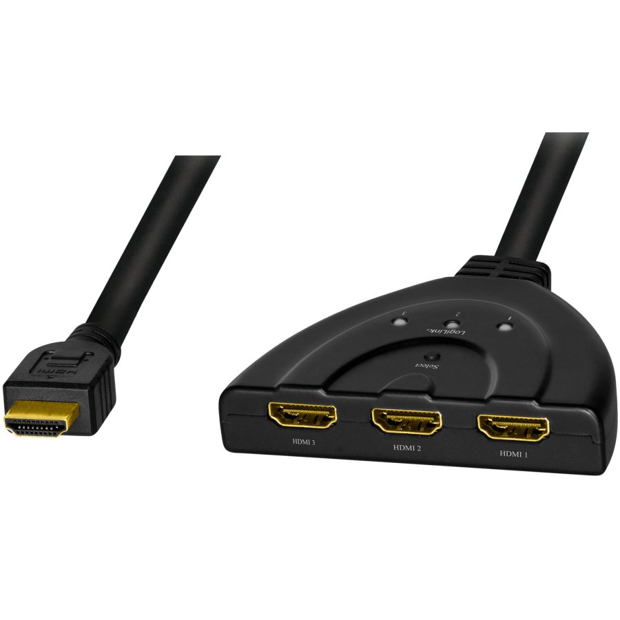 HDMI-switch 3-portar Dubbelriktad HDMI 1.4 4K/30 Hz #1