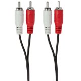 Audiokabel 2 x RCA-hane - 2 x RCA-hane 2,5m Svart #2