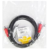 Audiokabel 2 x RCA-hane - 2 x RCA-hane 2,5m Svart #3