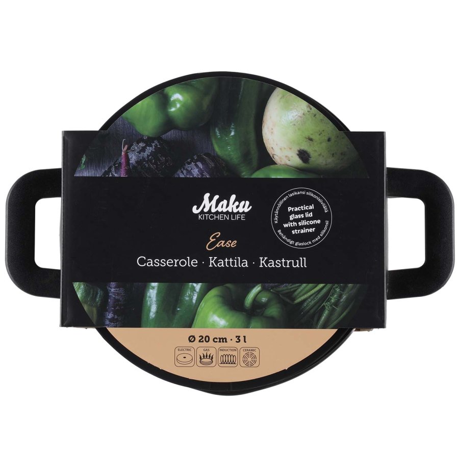 Ease gryde 20 cm 3 L #5