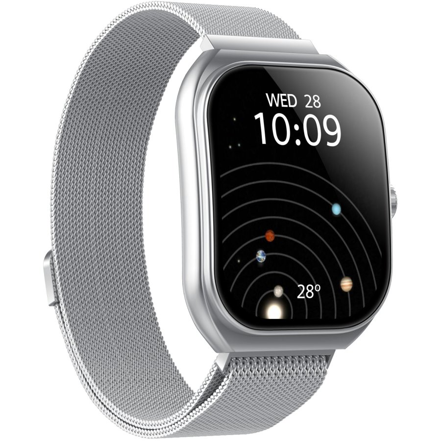 Trainerwide Smartwatch Milanese mesh Silver #1