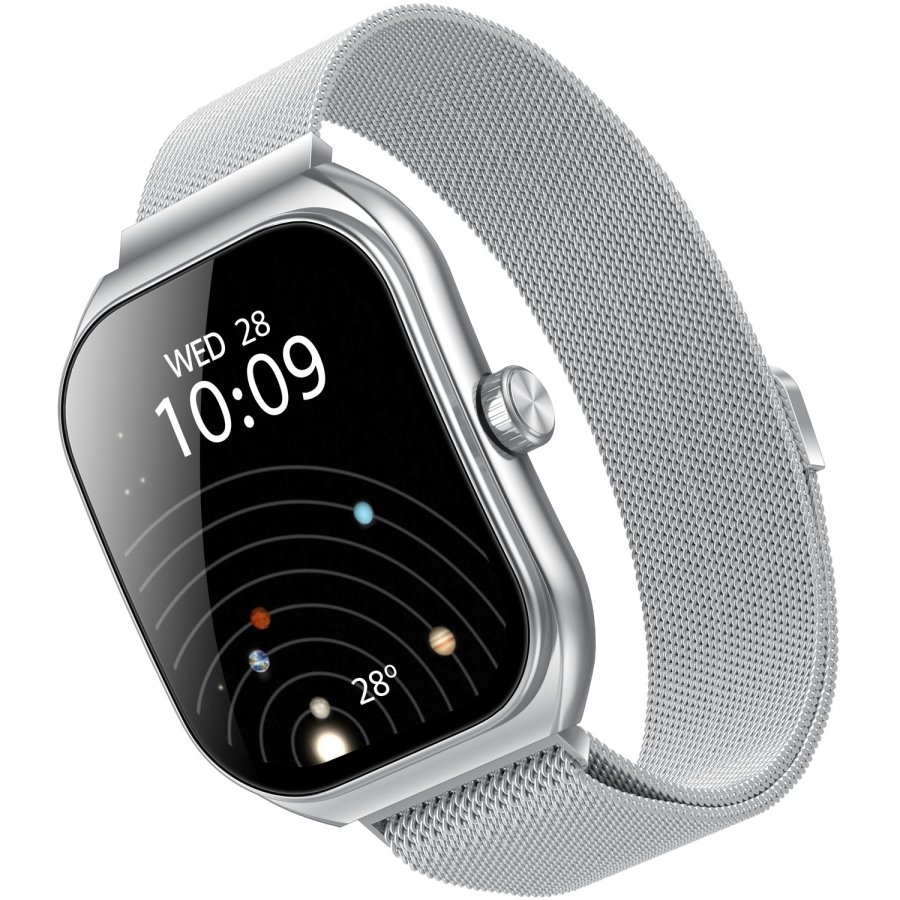 Trainerwide Smartwatch Milanese mesh Silver #4