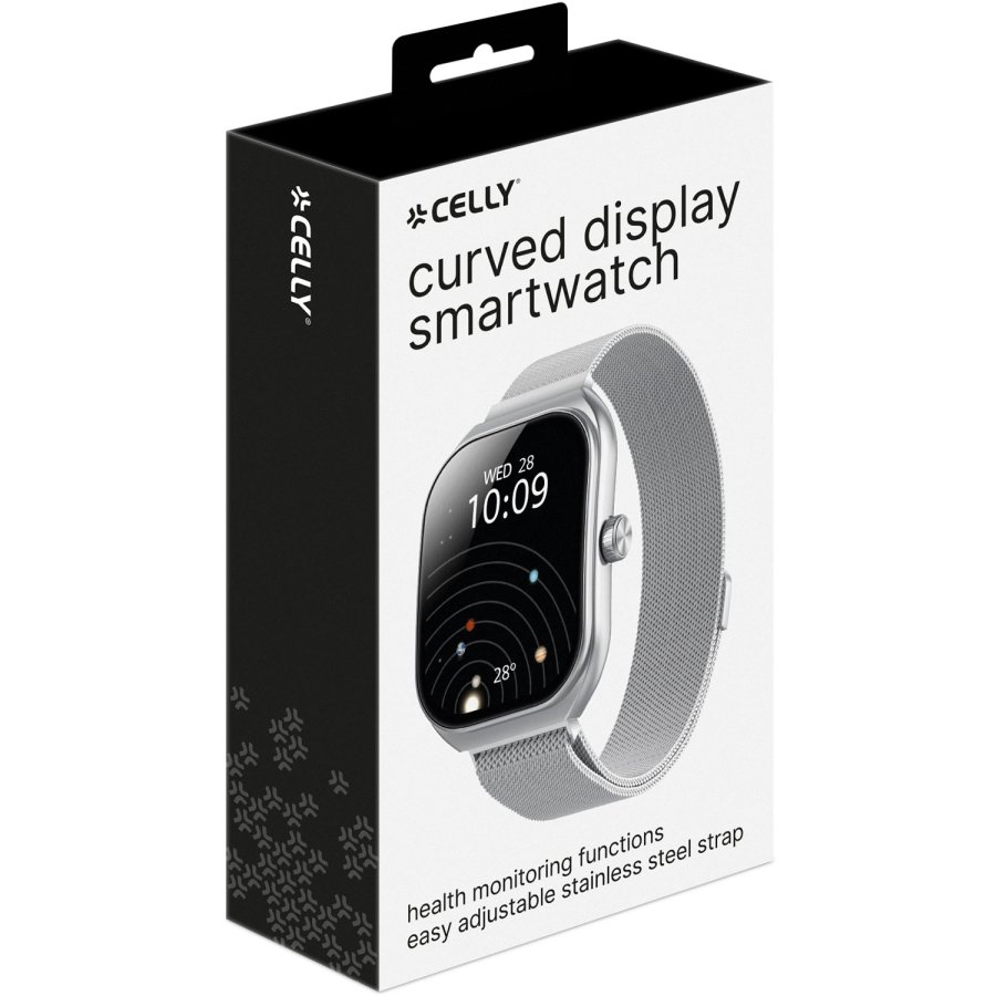 Trainerwide Smartwatch Milanese mesh Silver #6