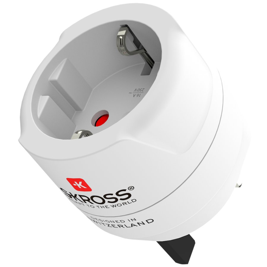 Reseadapter Europa till UK m.fl. Jordad #1