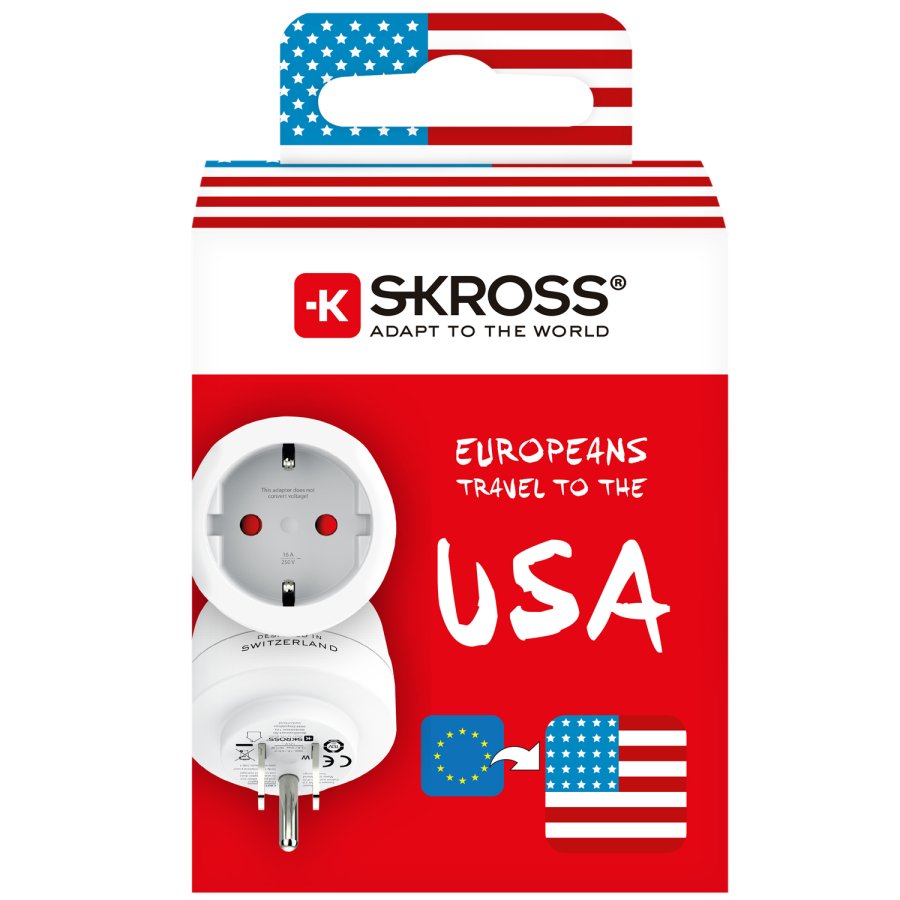 Reseadapter Europa till USA m.fl. Jordad #3