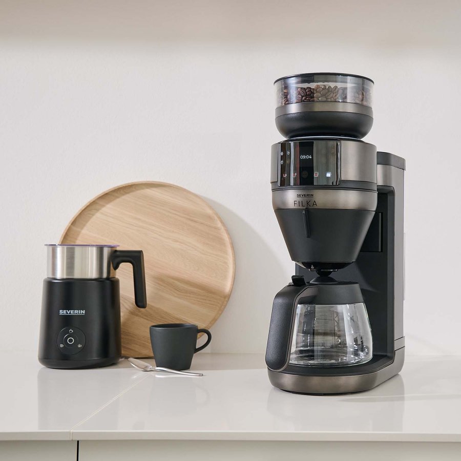 Helautomatisk filterkaffebryggare FILKA 2.0 med glaskanna KA 4854 Dark Inox #8