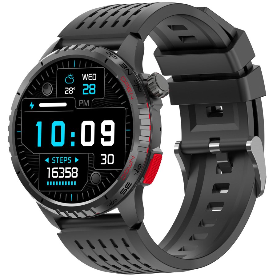 SmartWatch GPS AMOLED H�lsokoll SWG-345B Svart #1