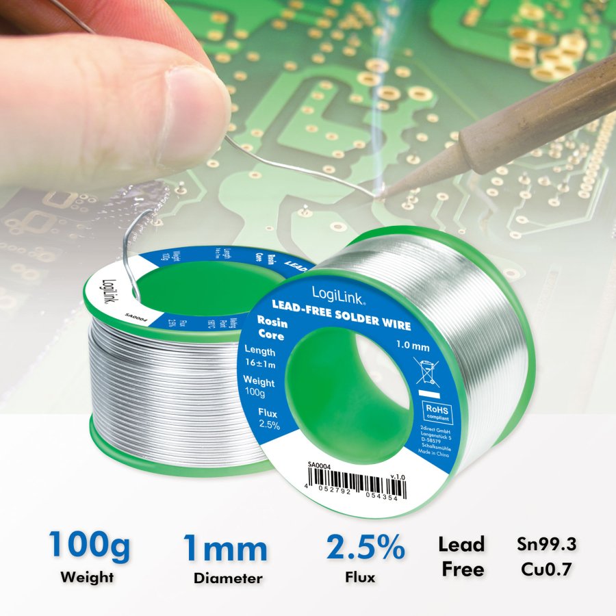 Ldtenn blyfritt 1mm 100g #3