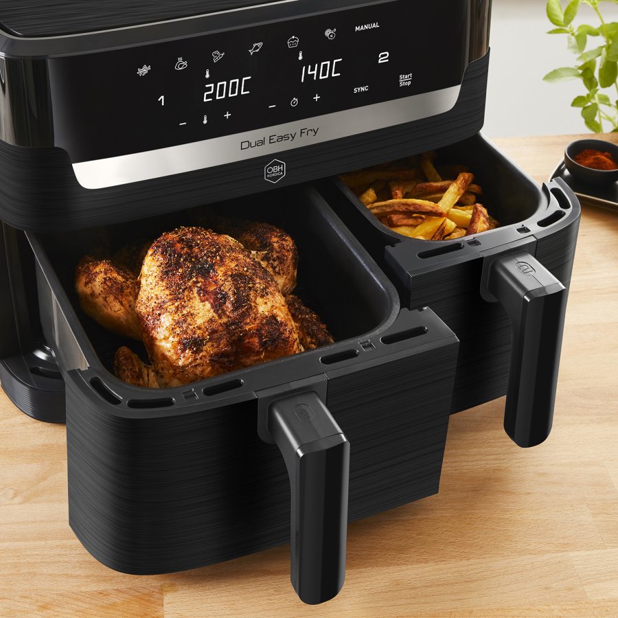 Airfryer Dual Easy Fry 8,3 L svart #5