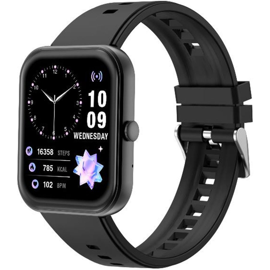 Smartwatch rektangul�r AMOLED-display Trainerwatch3 Svart #1