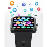 Smartwatch rektangul�r AMOLED-display Trainerwatch3 Svart #6