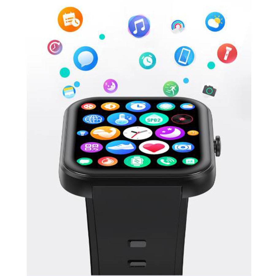 Smartwatch rektangul�r AMOLED-display Trainerwatch3 Svart #6