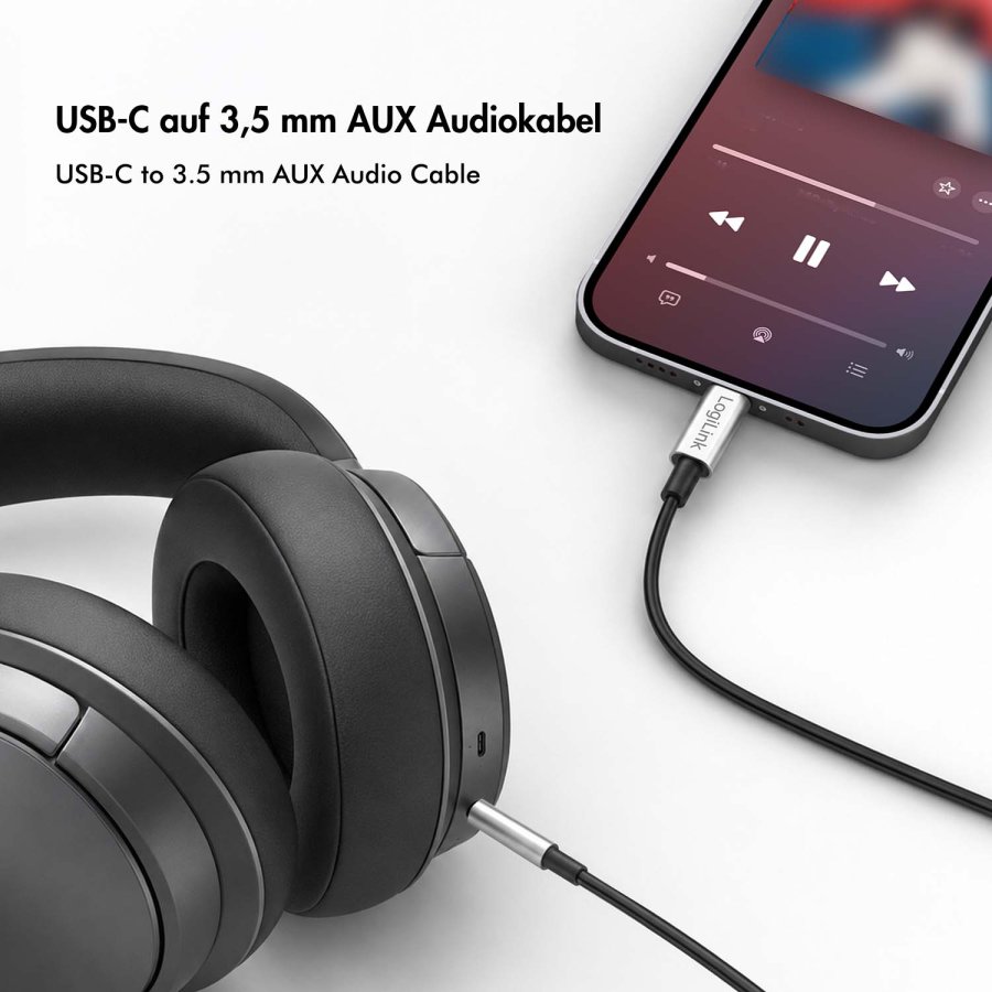 USB-C-hane - 3,5mm phono-hane stereo DAC 1m #3