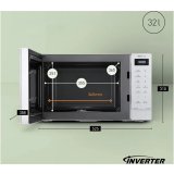 Mikrov�gsugn 32L Inverter teknik 1000W NN-ST64QWEPG #3