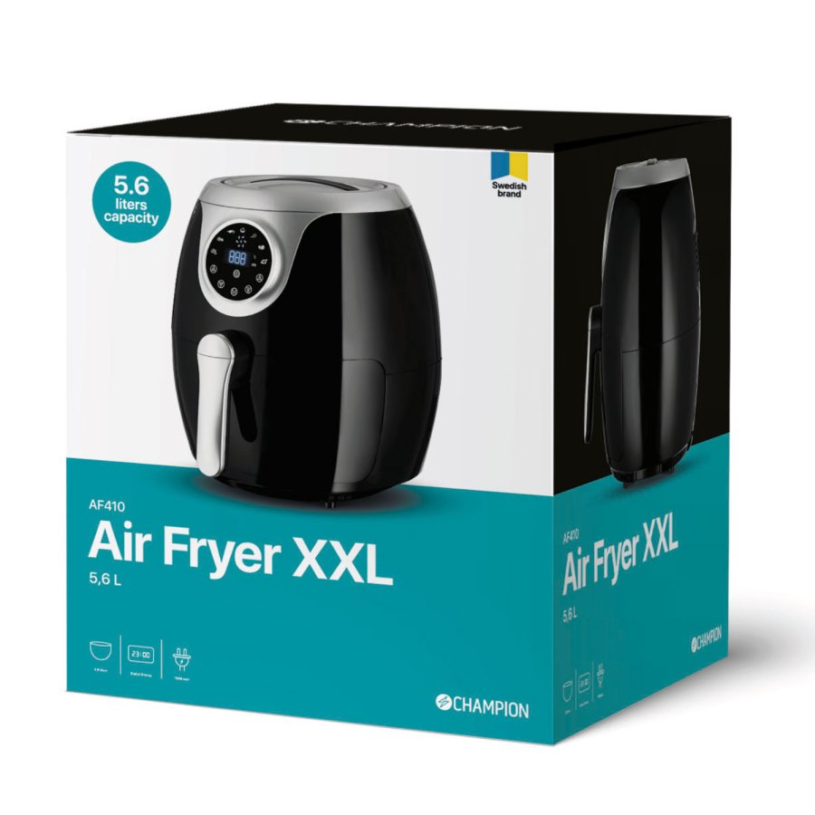 Air Fryer XXL 5,6L 1800W AF410 Svart/Silver #7