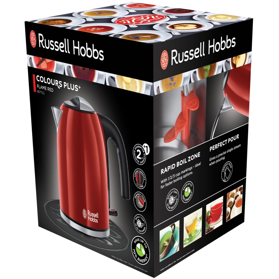 Vattenkokare Colours Red 1,7l #9