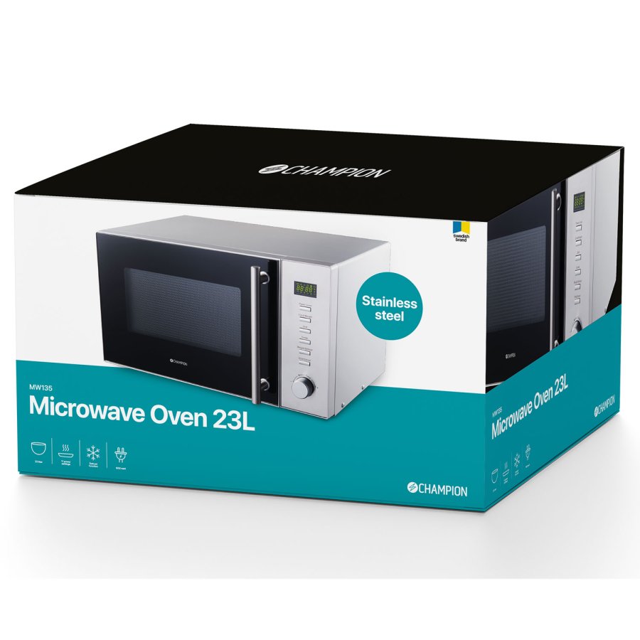 Mikrovgsugn Pro 23L 900W MW135 Rostfri #5