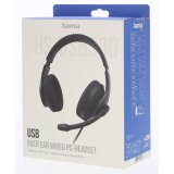 HAMA Headset PC Office Stereo Over-Ear HS-USB300 V2 Black #2