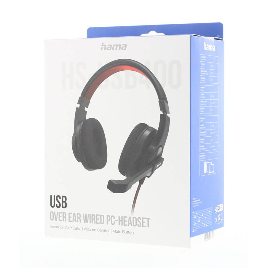 HAMA Headset PC Office Stereo Over-Ear HS-USB400 V2 Black #2