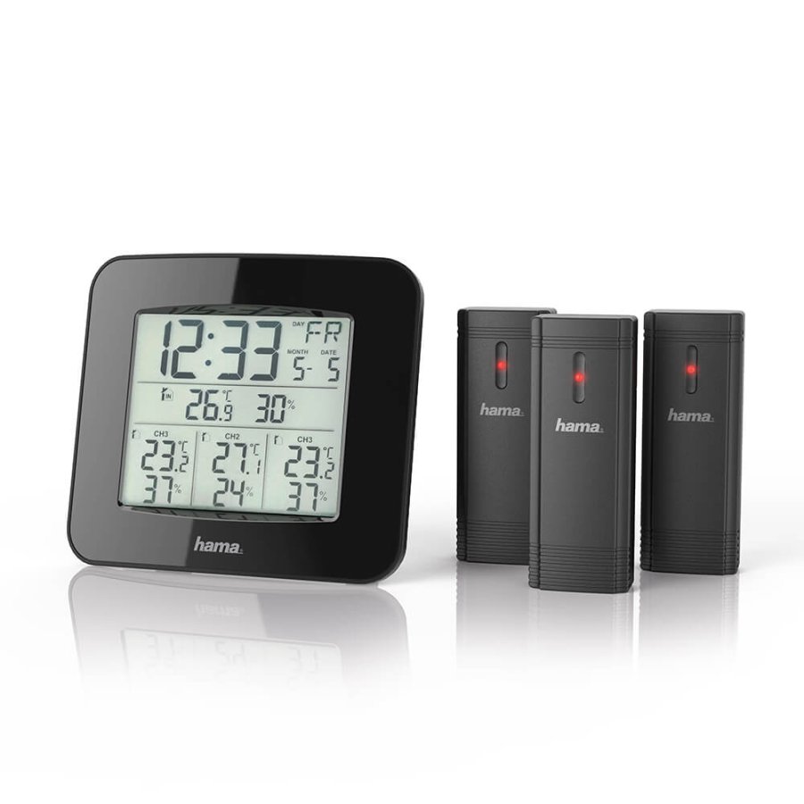 HAMA Vejrstation EWS-Trio 3x Sensor Sort #1