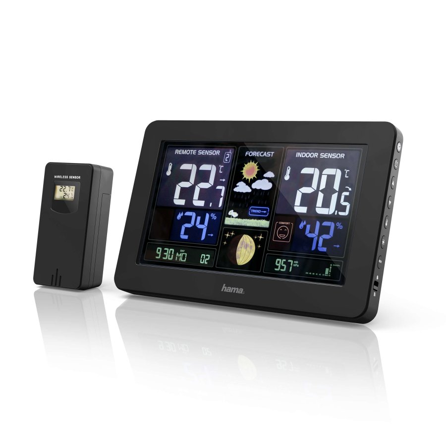 HAMA Weather Station Premium Colour with USB-charging #1