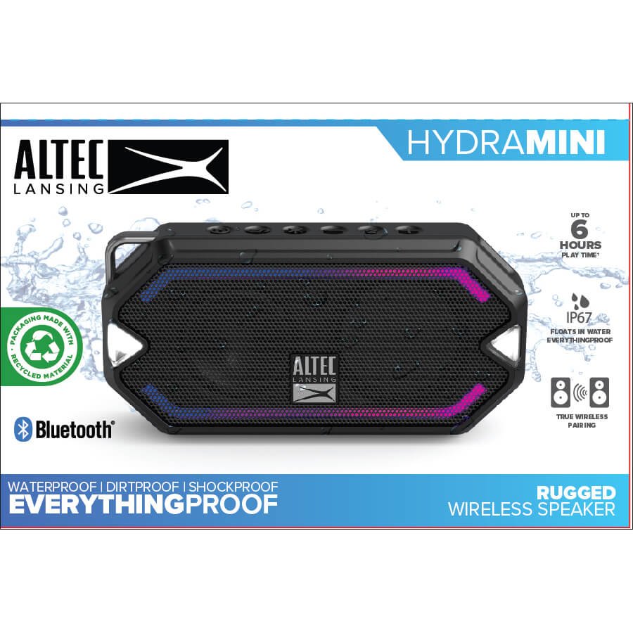 ALTEC LANSING Speaker IMV1000 HydraMini RGB Waterproof Black #2