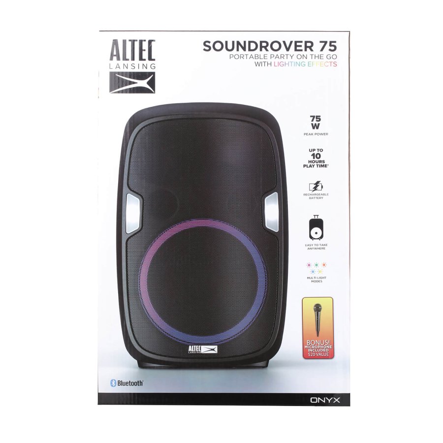 ALTEC LANSING Speaker IMT8100 Soundrover75 Partyspeaker Black #2