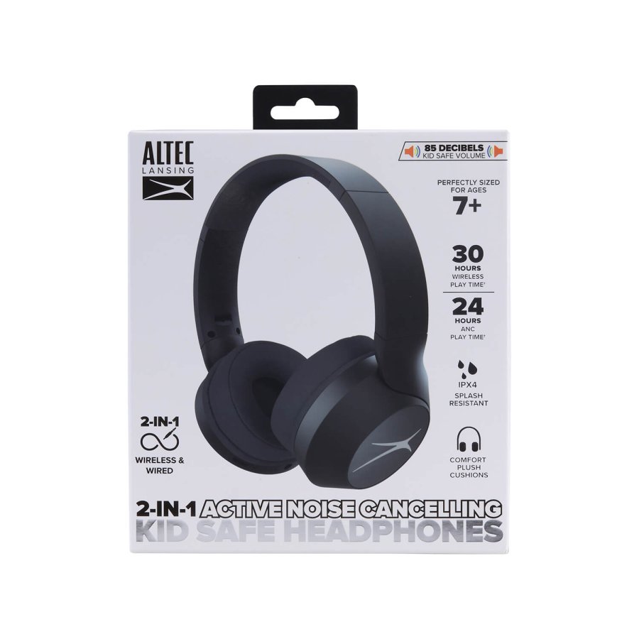 ALTEC LANSING Kids Headphone ANC Wireless 2in1 On-Ear Black #2