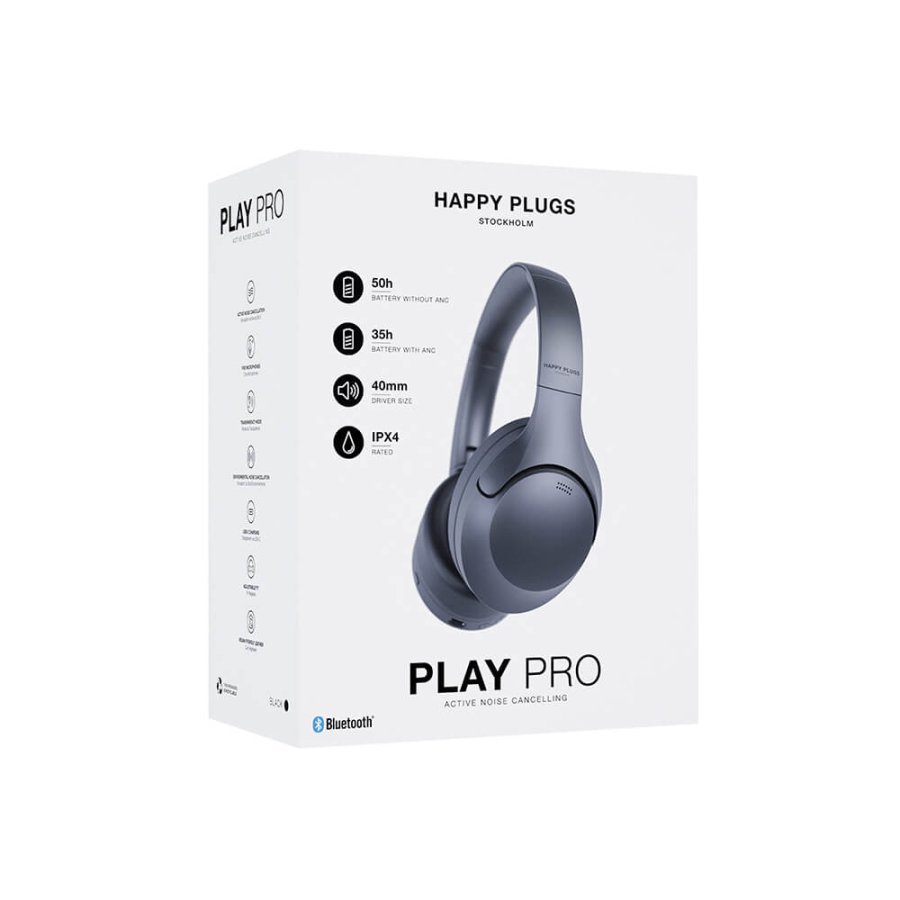 HAPPY PLUGS Headphone Play Pro ANC Over-Ear Wireless Black #2