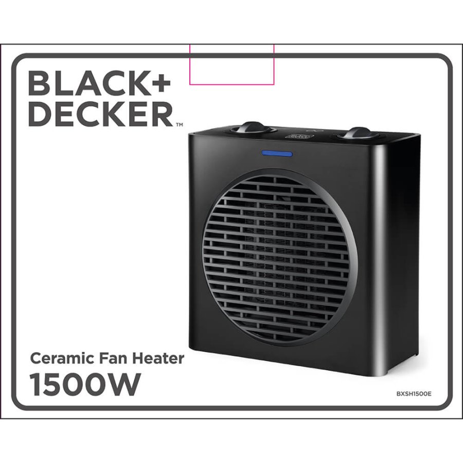 BLACK+DECKER Ceramic Fan Heater 1500W Black #2