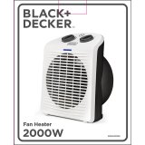 BLACK+DECKER Fan Heater 2000W IP21 White #2