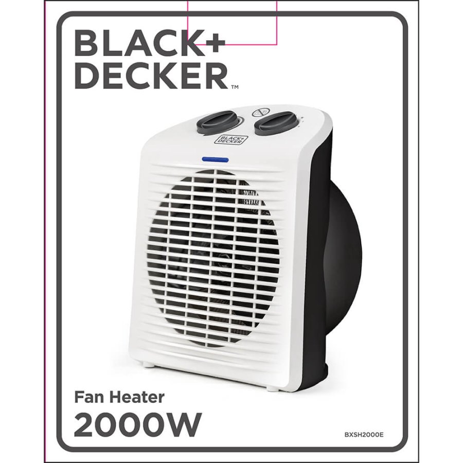 BLACK+DECKER Fan Heater 2000W IP21 White #2
